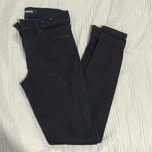 EXPRESS black jean leggings size 6R